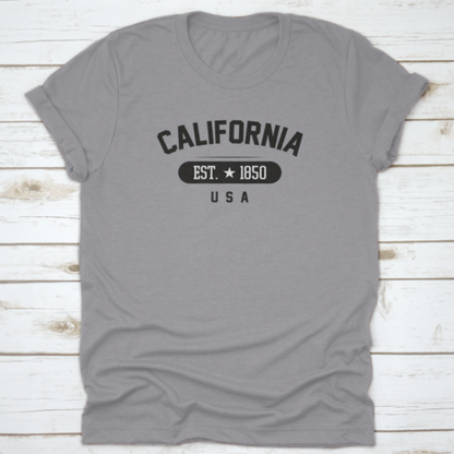 1850 Vintage Grunge Style For California, Usa City Vector Illustration