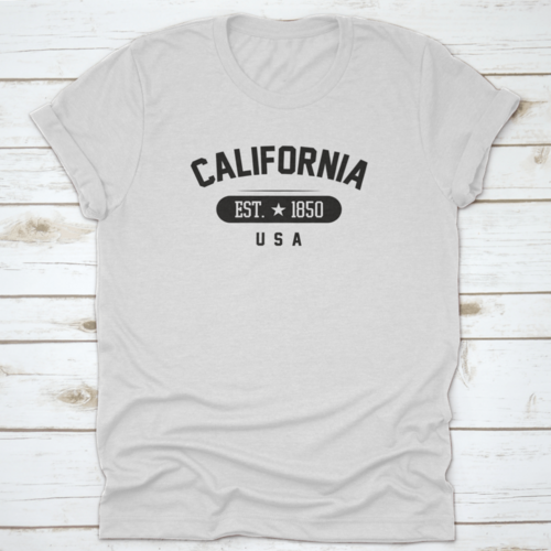 1850 Vintage Grunge Style For California, Usa City Vector Illustration