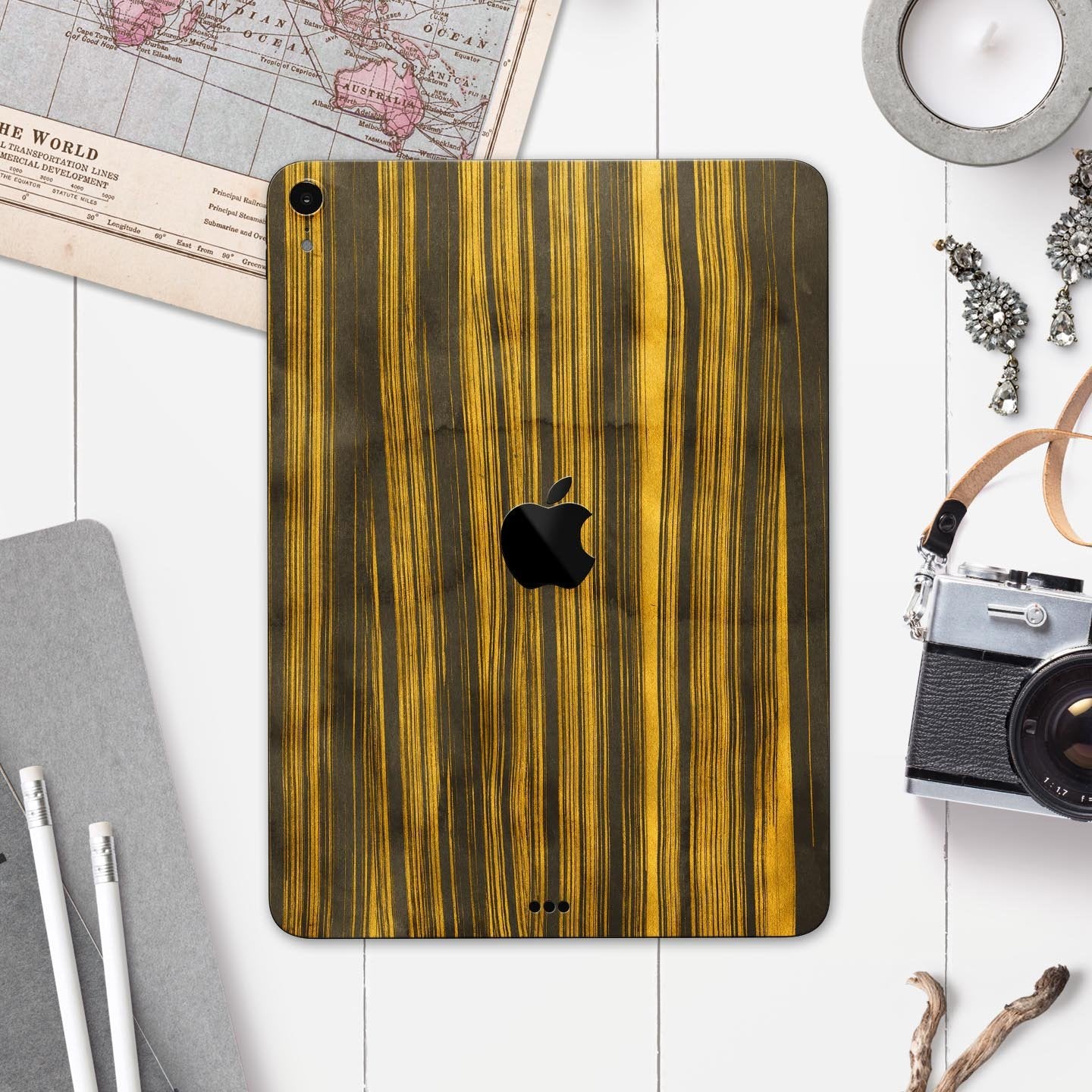 Gold Standard ZebraWood - Full Body Skin Decal for the Apple iPad Pro