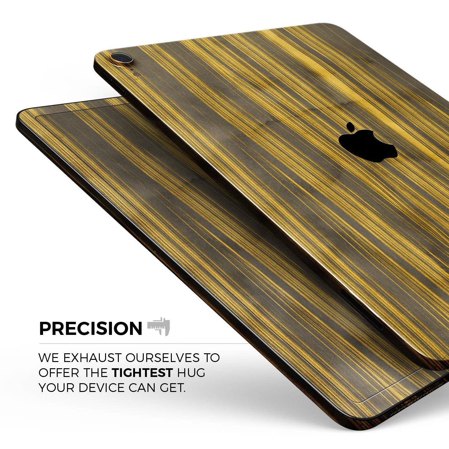 Gold Standard ZebraWood - Full Body Skin Decal for the Apple iPad Pro