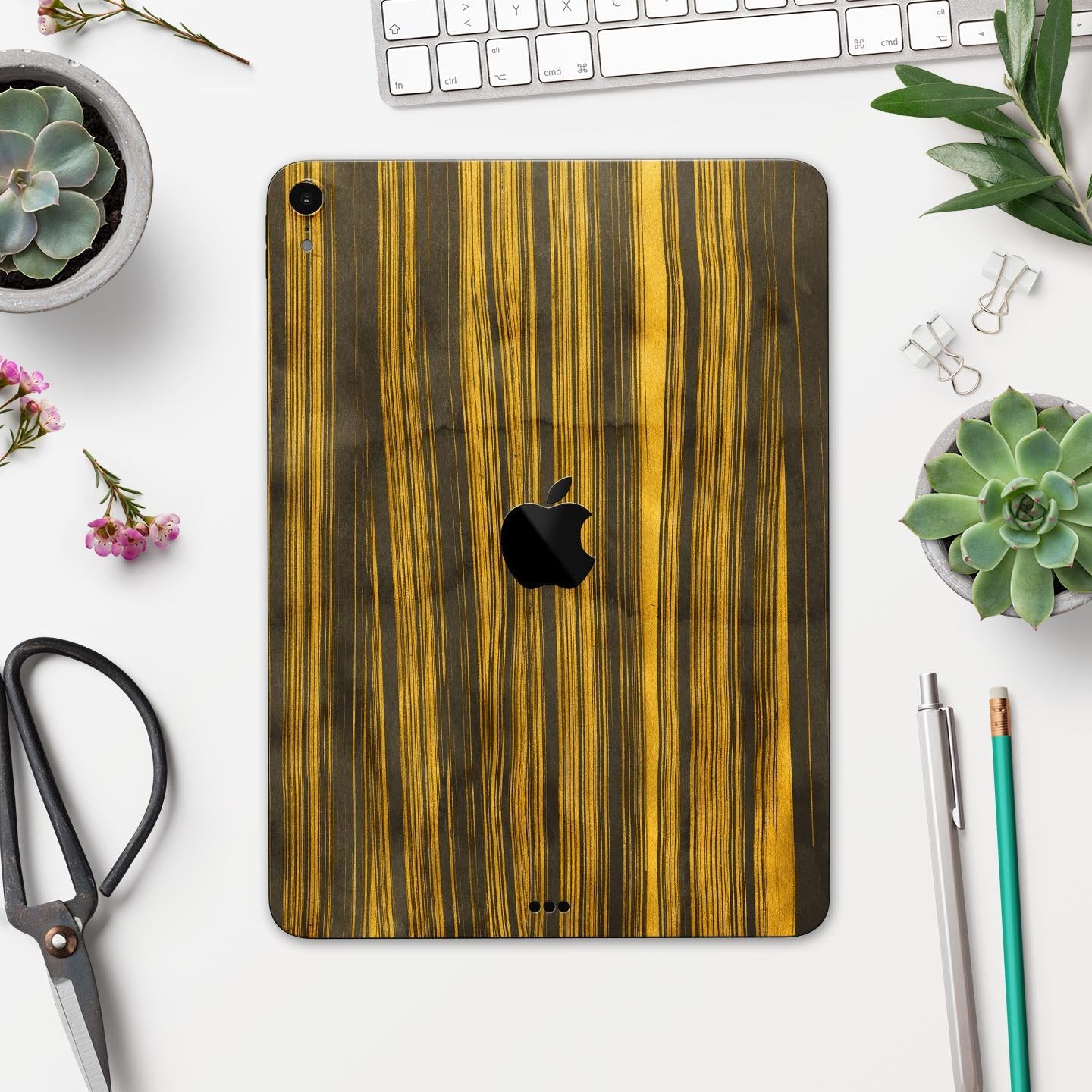 Gold Standard ZebraWood - Full Body Skin Decal for the Apple iPad Pro