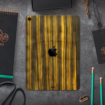 Gold Standard ZebraWood - Full Body Skin Decal for the Apple iPad Pro