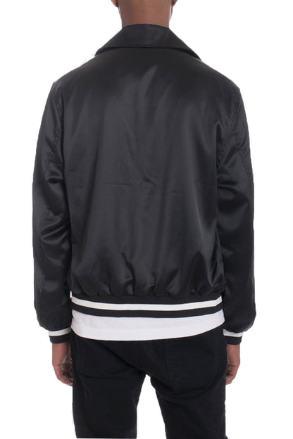 Luxe Satin Bomber