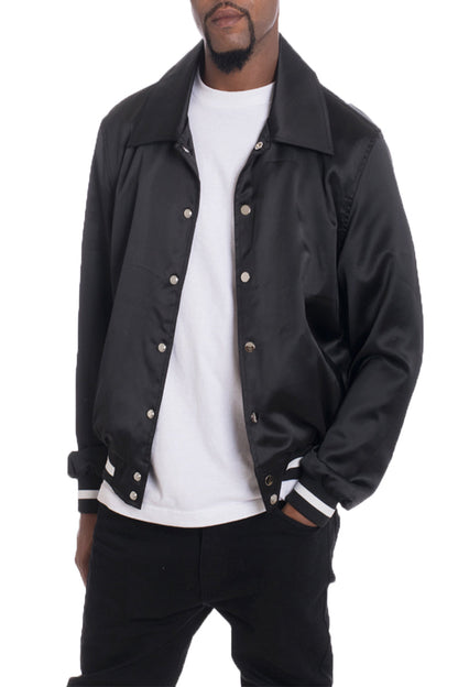 Luxe Satin Bomber