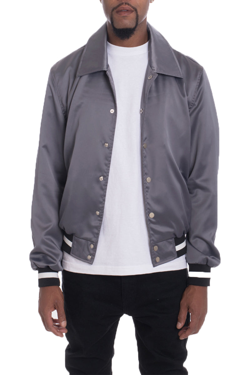 Luxe Satin Bomber