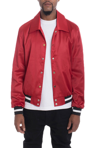 Luxe Satin Bomber