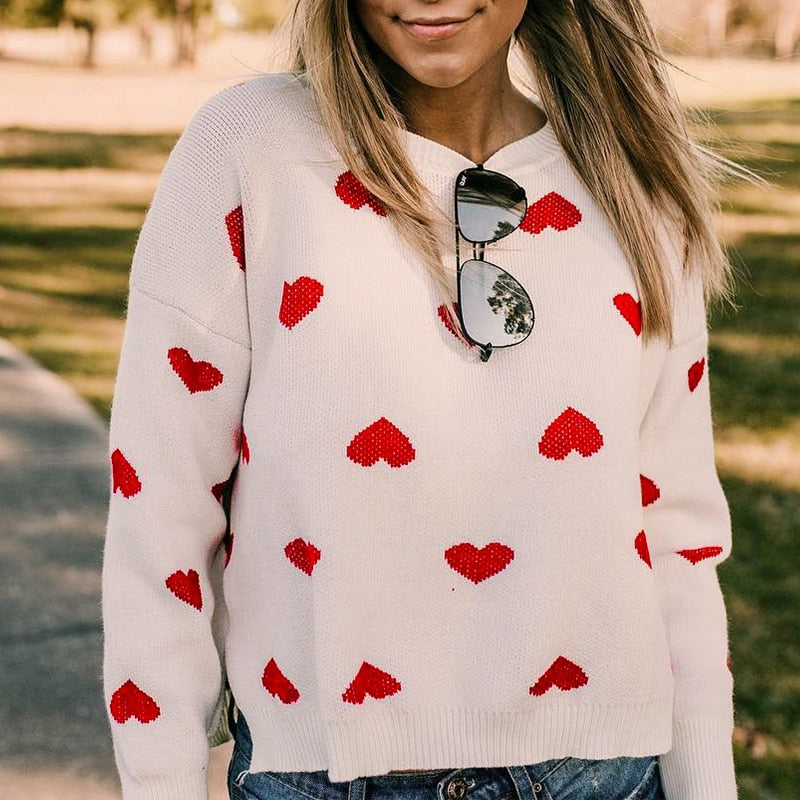 Lantern Sleeves Heart High Street Sweater