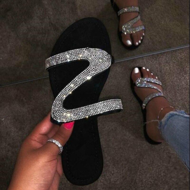 2021 Bling Bling Slides damesslippers voor zomerstrand 