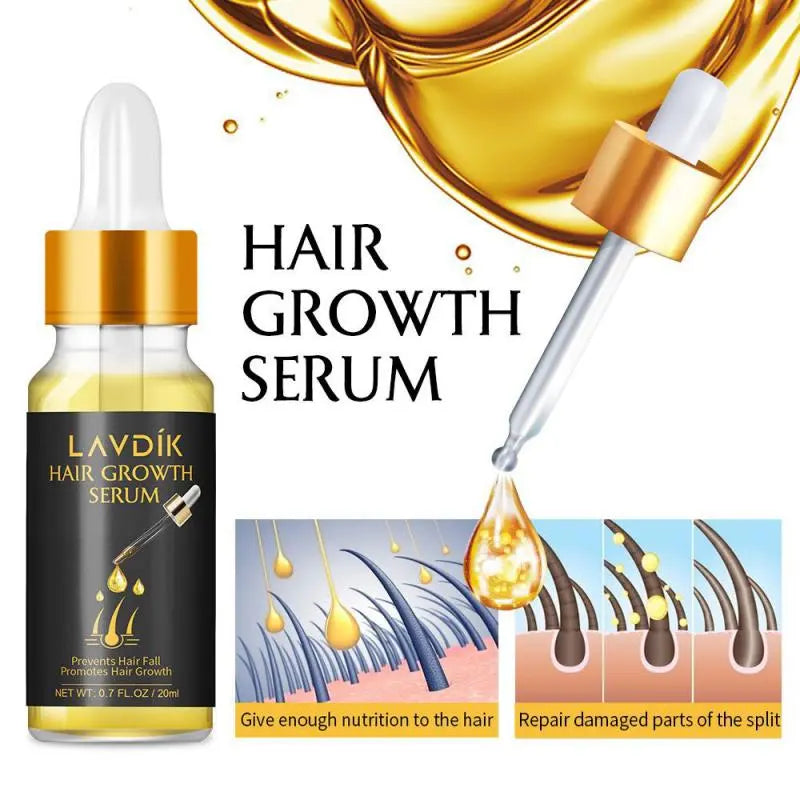 LAVDIK Ginger Fast Hair Growth Serum Essential Oil Anti Preventing Hair Lose Liquid Damaged Hair Repair Growing Dropship TSLM1