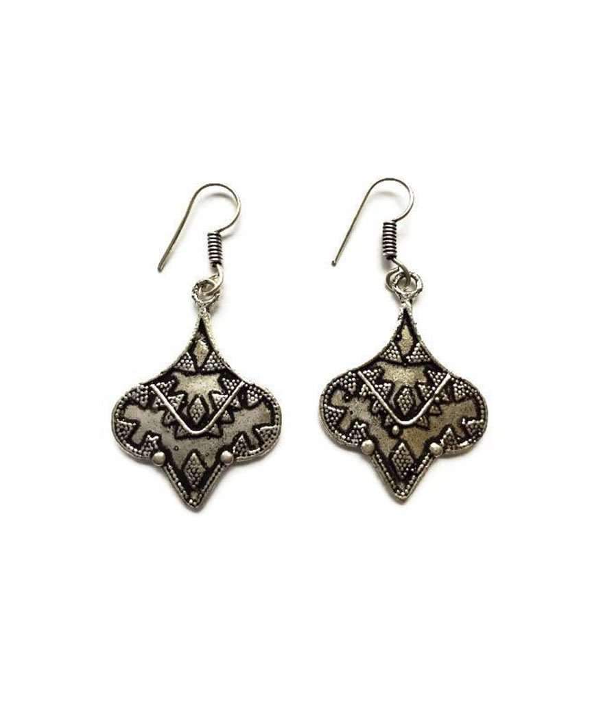 Silver Ethnic Earrings