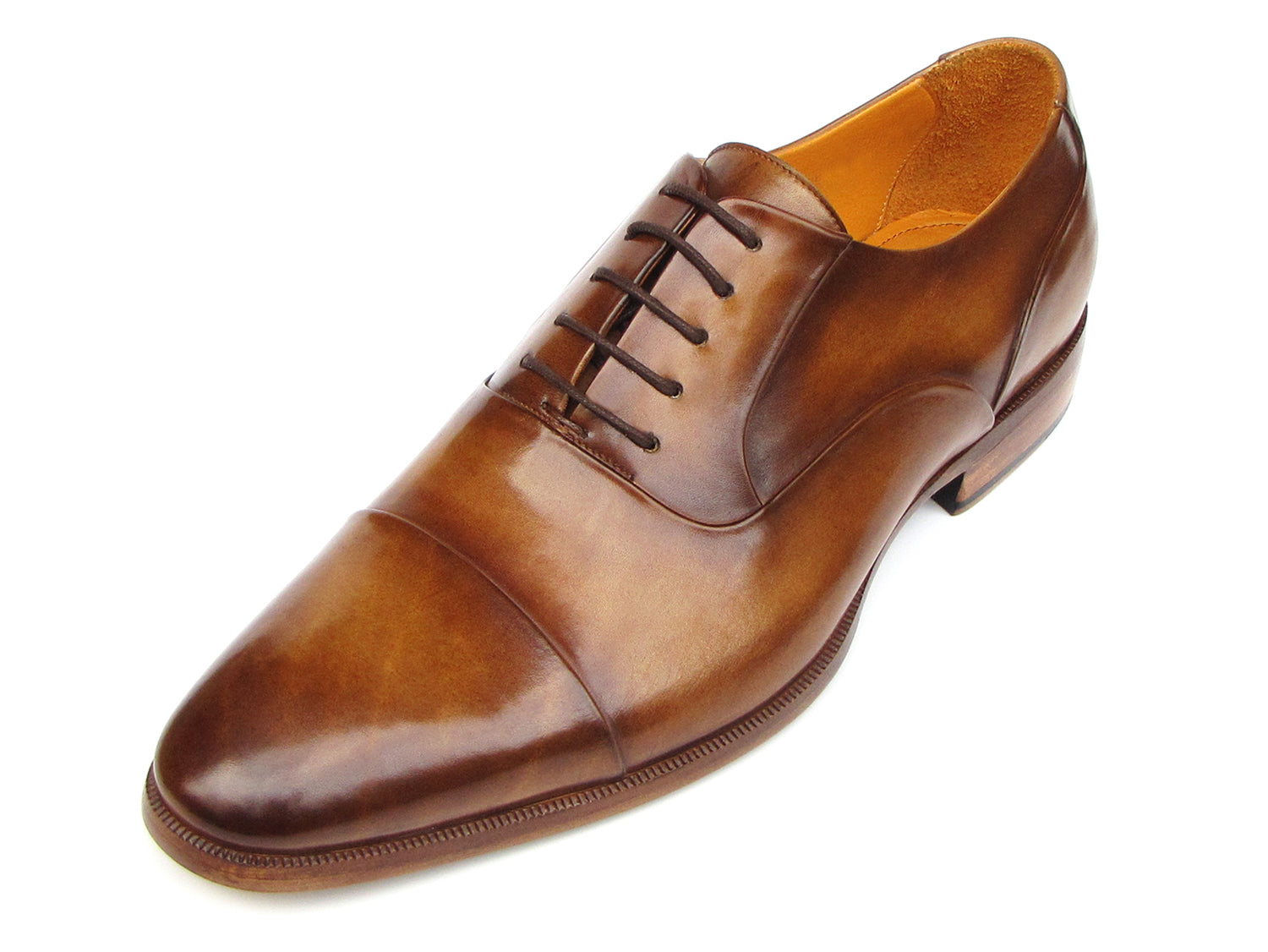 Paul Parkman Captoe Oxfords bruin leer voor heren (ID