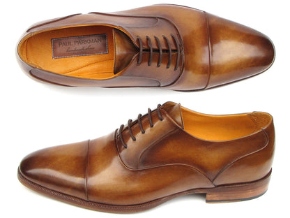 Paul Parkman Captoe Oxfords bruin leer voor heren (ID