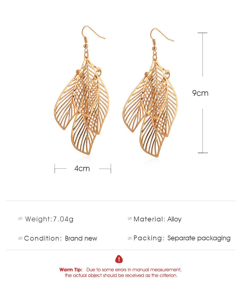 Ethnic Multi-Leaves Earrings