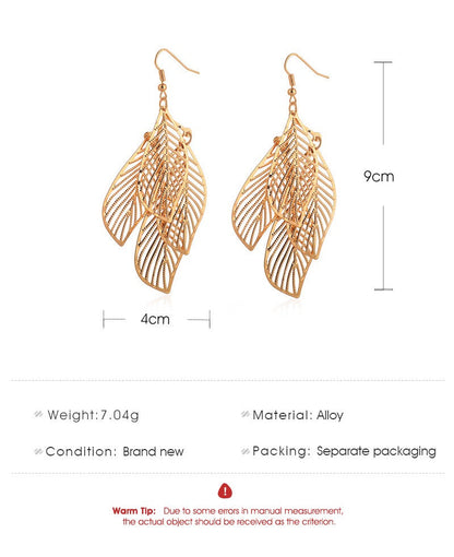 Ethnic Multi-Leaves Earrings