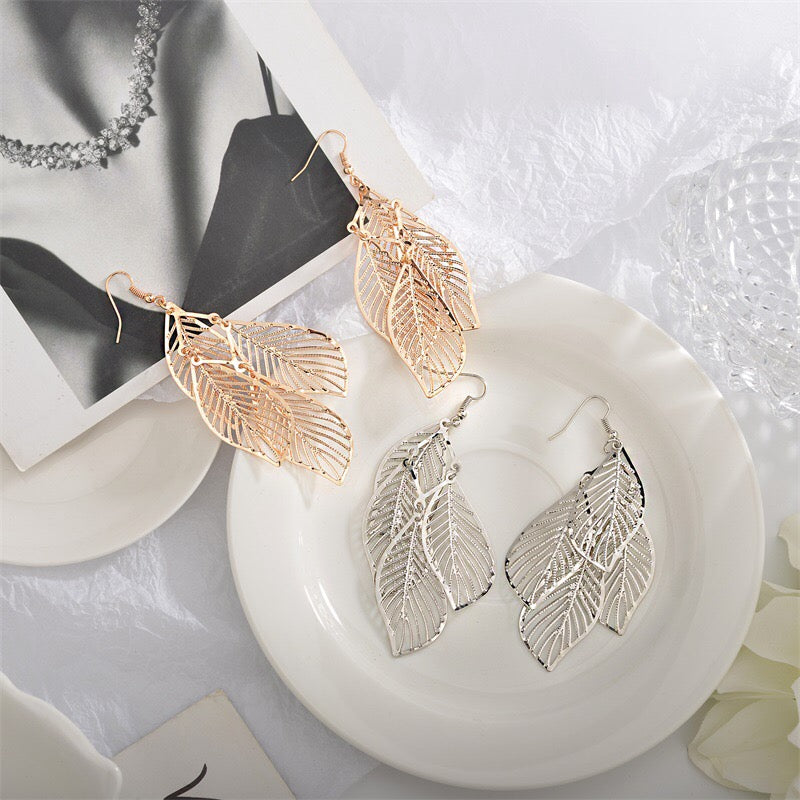 Ethnic Multi-Leaves Earrings