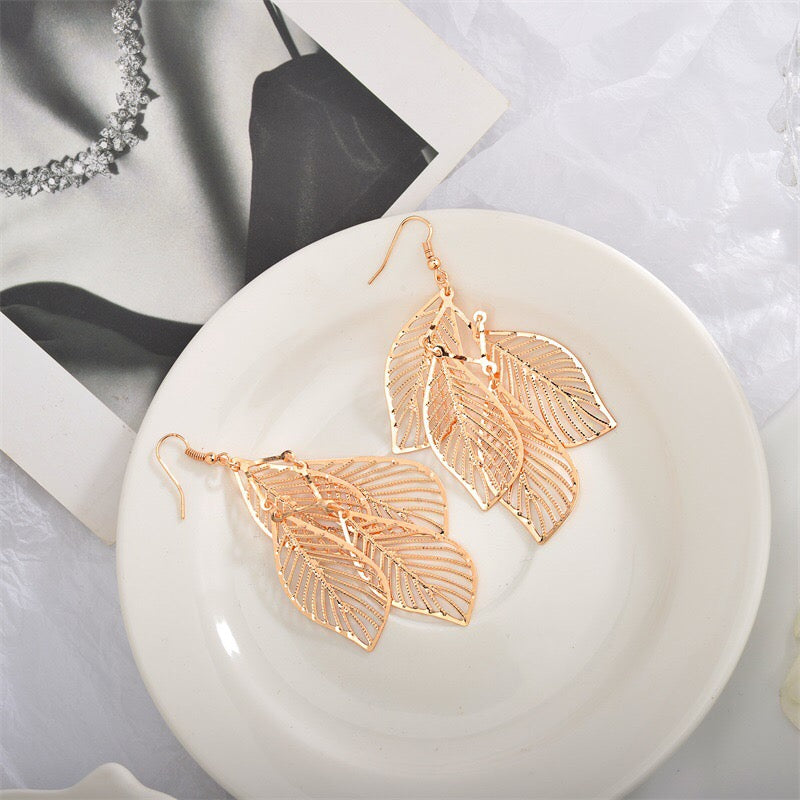 Ethnic Multi-Leaves Earrings