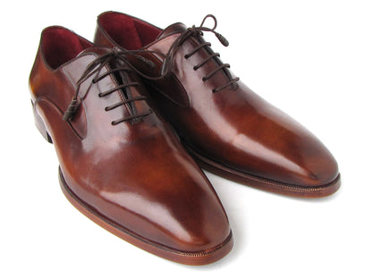 Paul Parkman Plain Toe Brown Calfskin Oxfords (ID