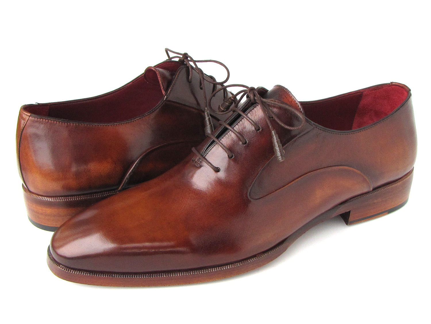 Paul Parkman Plain Toe Brown Calfskin Oxfords (ID