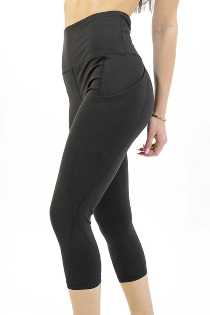 Seajoy atletische capri-legging met hoge taille en heupzakken