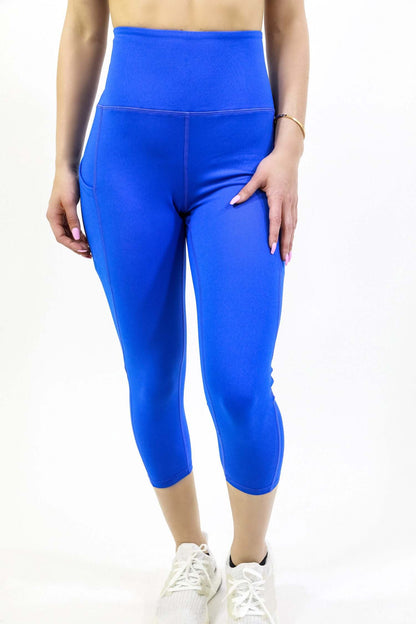 Seajoy atletische capri-legging met hoge taille en heupzakken