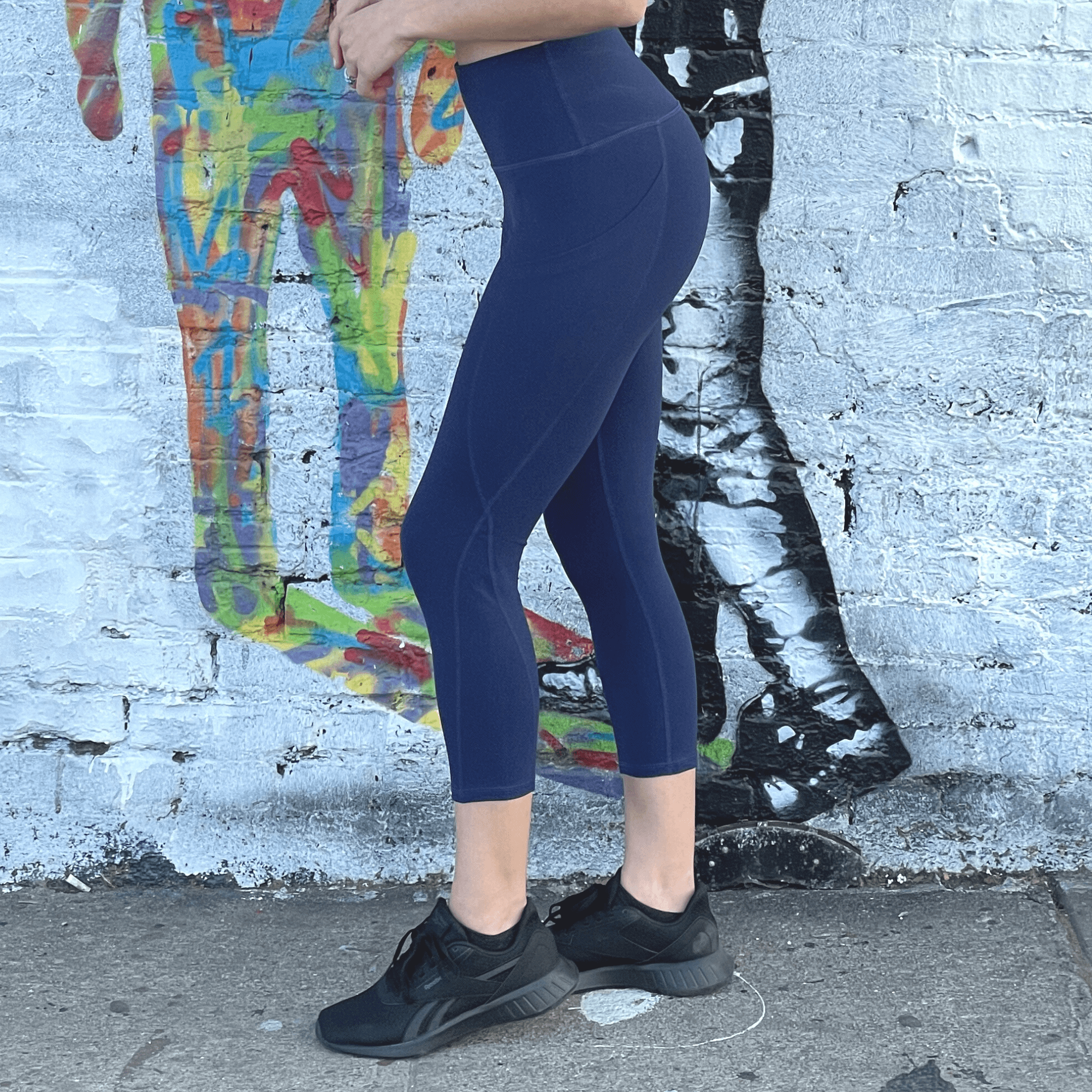 Seajoy atletische capri-legging met hoge taille en heupzakken