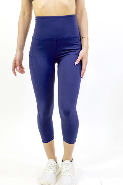 Seajoy atletische capri-legging met hoge taille en heupzakken