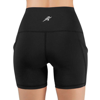 Jolie atletische shorts met hoge taille en heupzakken