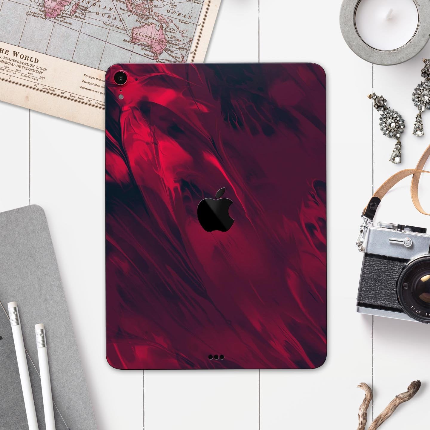 Liquid Abstract Paint Remix V34 - Full Body Skin Decal for the Apple