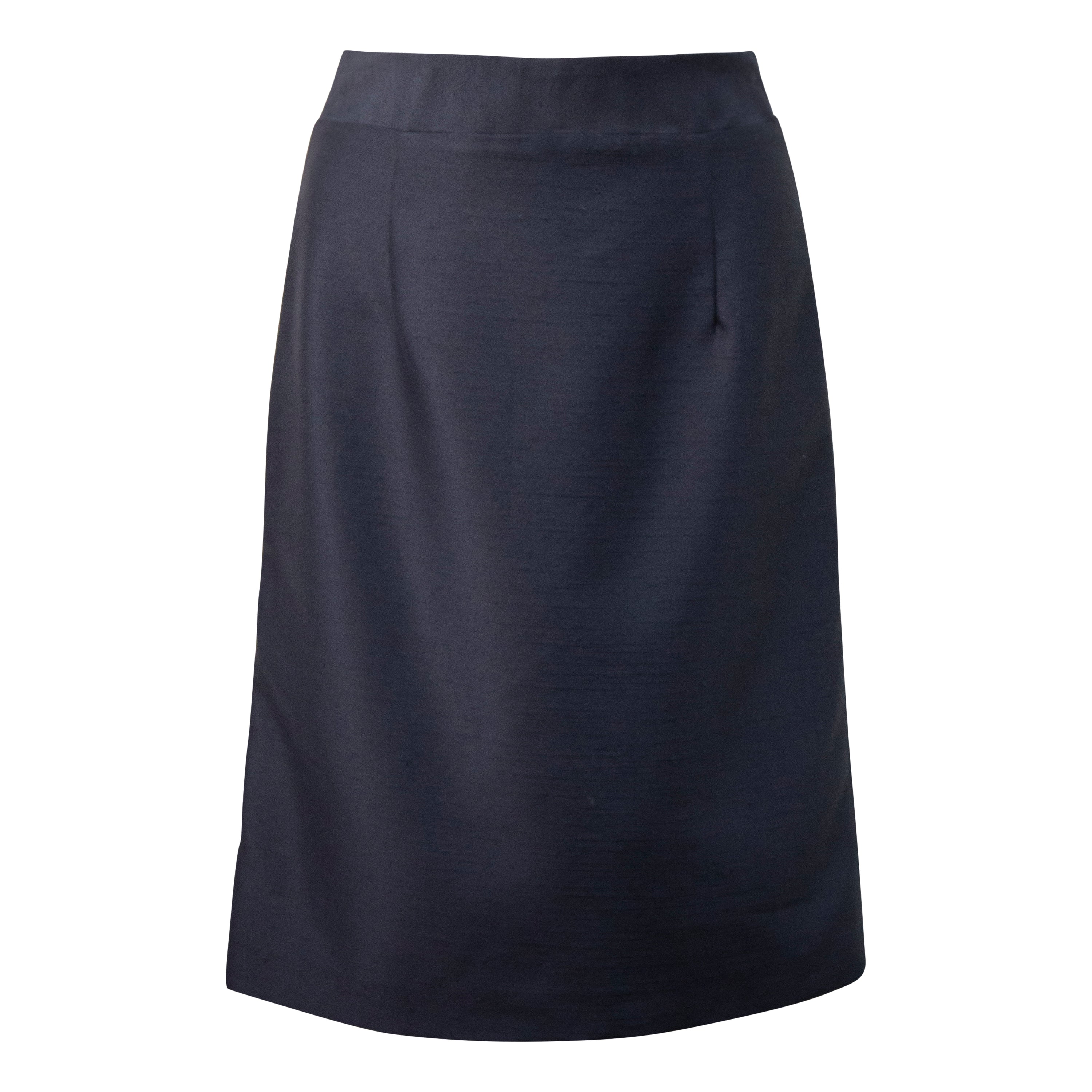 Luxe Straight Mini Skirts In Black