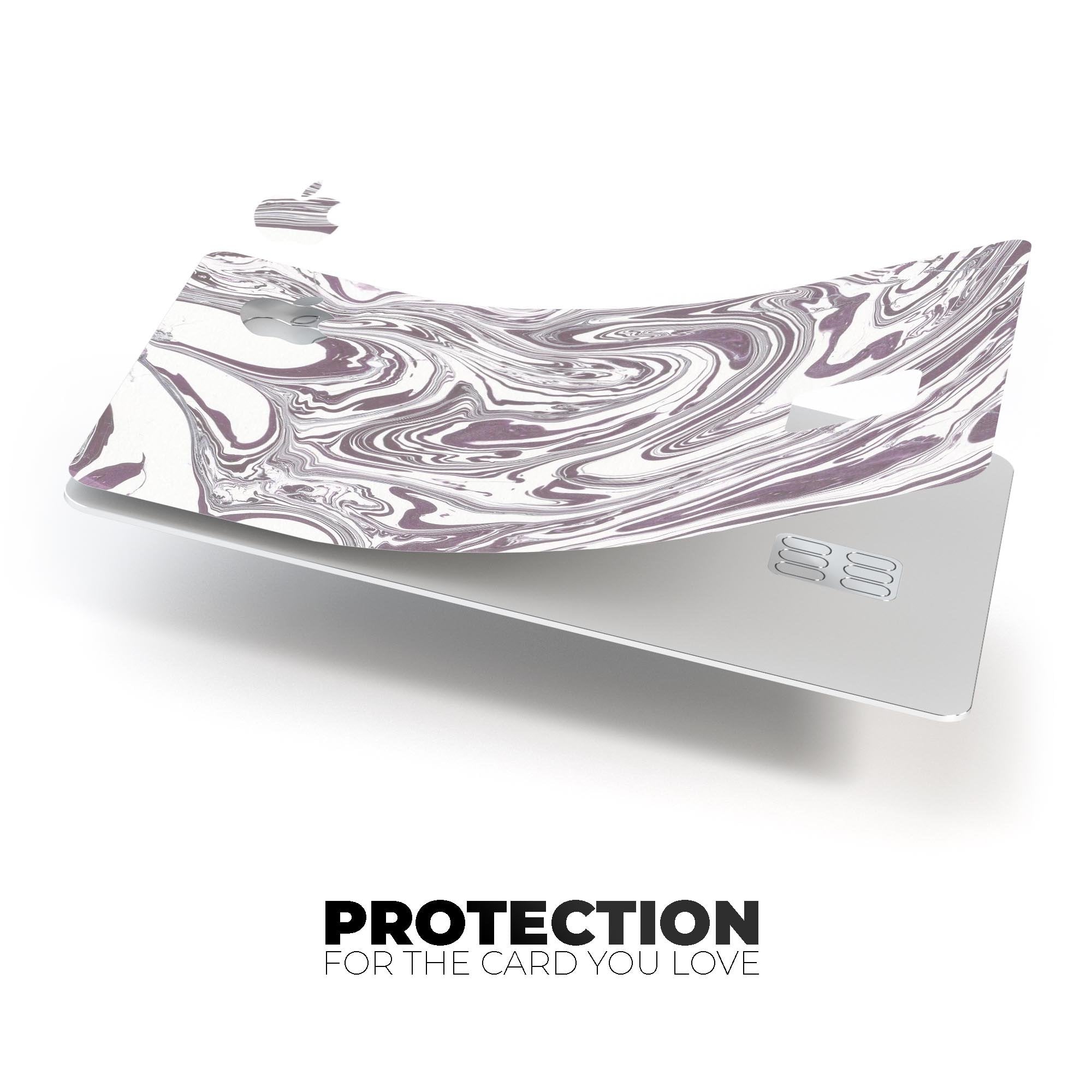 Marbleized Swirling Dark Purple - Premium Protective Decal Skin-Kit