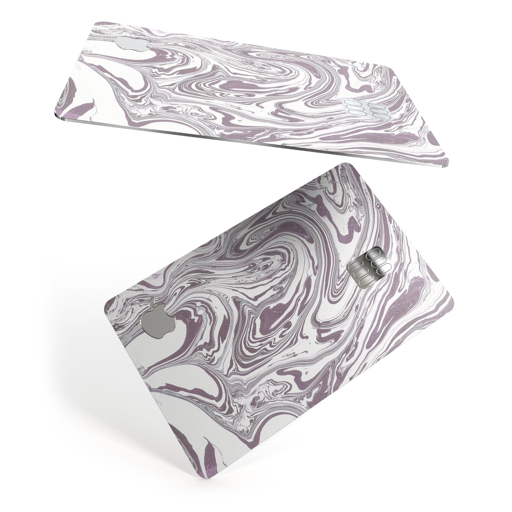 Marbleized Swirling Dark Purple - Premium Protective Decal Skin-Kit