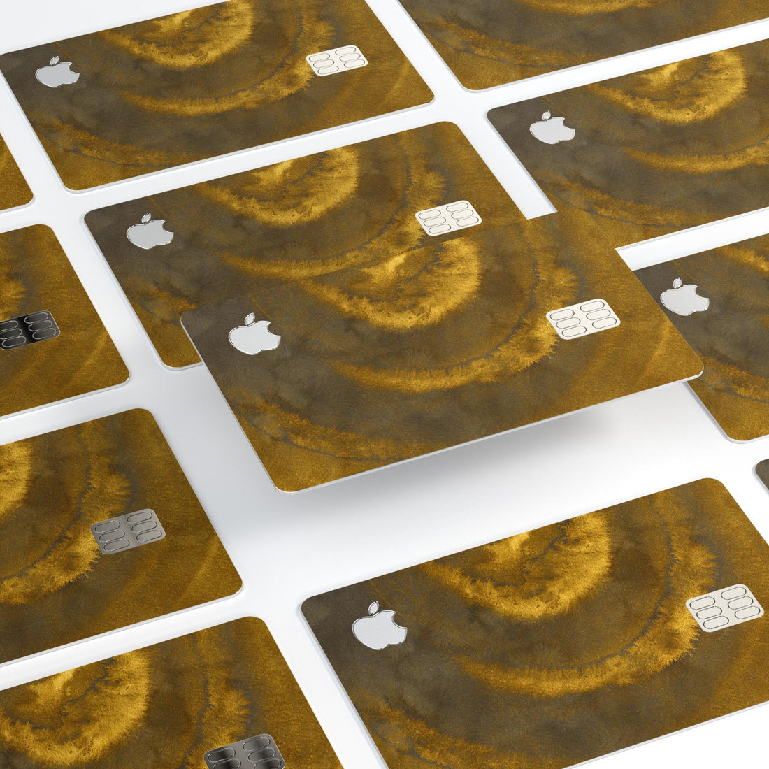 Micro Circular Golden Stains - Premium Protective Decal Skin-Kit for