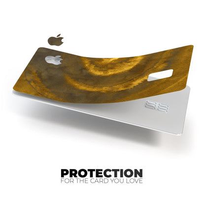 Micro Circular Golden Stains - Premium Protective Decal Skin-Kit for