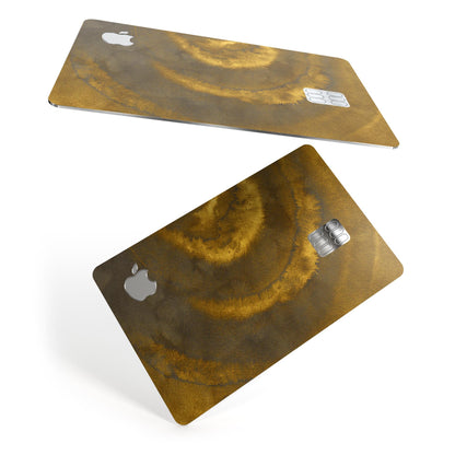 Micro Circular Golden Stains - Premium Protective Decal Skin-Kit for