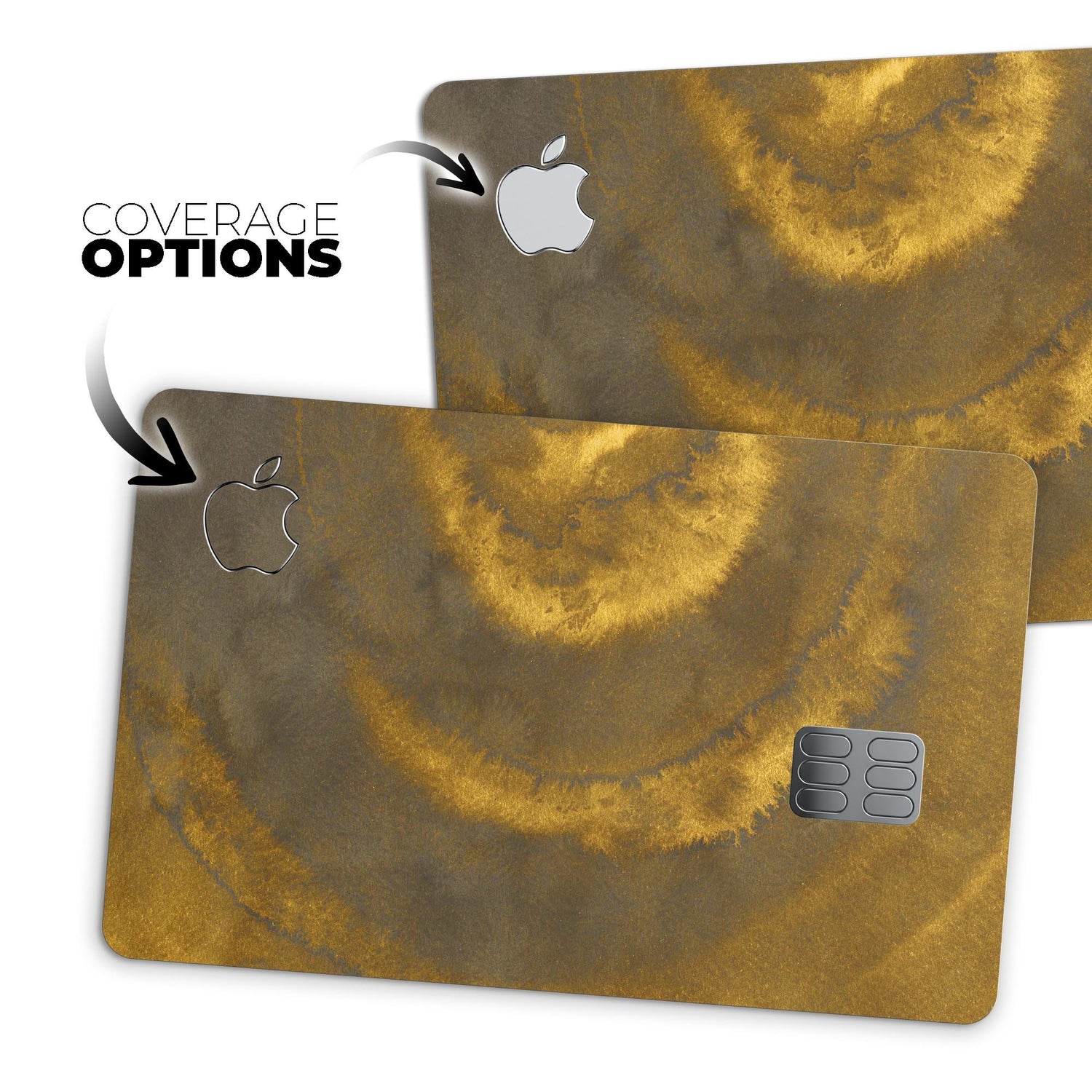 Micro Circular Golden Stains - Premium Protective Decal Skin-Kit for