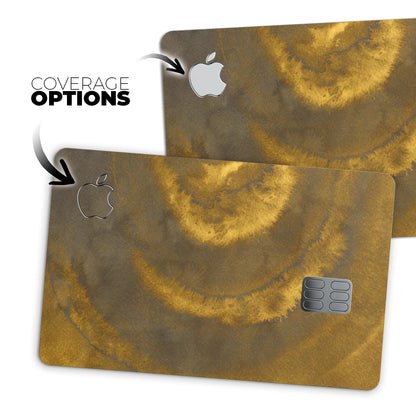 Micro Circular Golden Stains - Premium Protective Decal Skin-Kit for