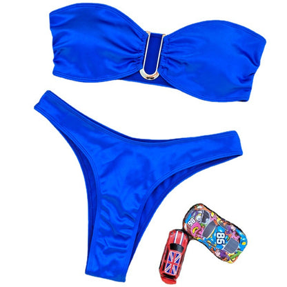 European And American New Swimsuit Sexy U-shaped V Iron Swimsuit Ladies