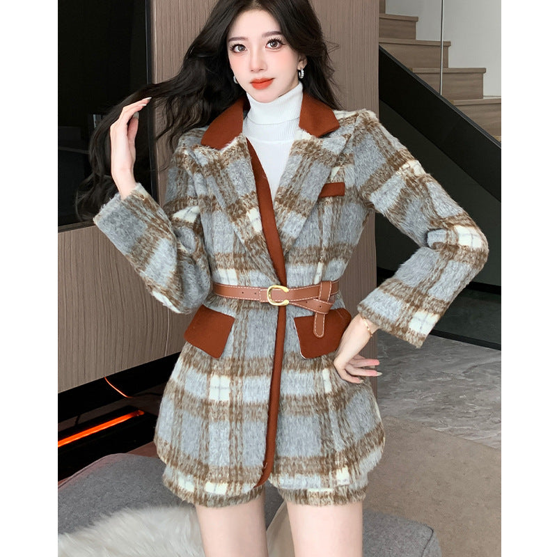 Classic Style Woolen Suit Dress Suit Women&