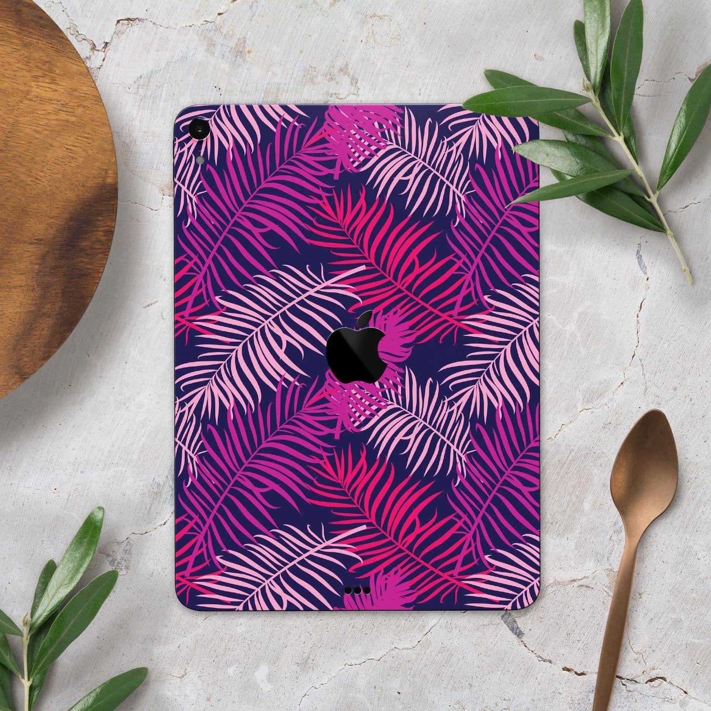 Purple Tropical - Full Body Skin Decal for the Apple iPad Pro 12.9&quot;,