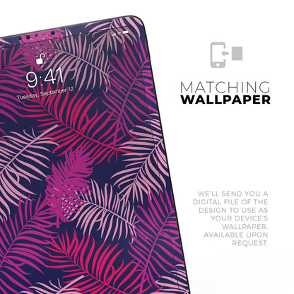 Purple Tropical - Full Body Skin Decal for the Apple iPad Pro 12.9&quot;,