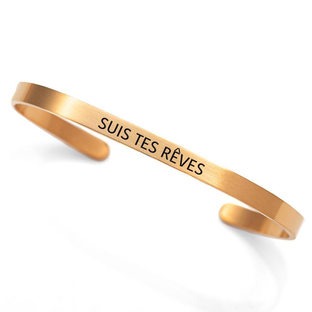 &quot;Suis tes rêves&quot; cuff