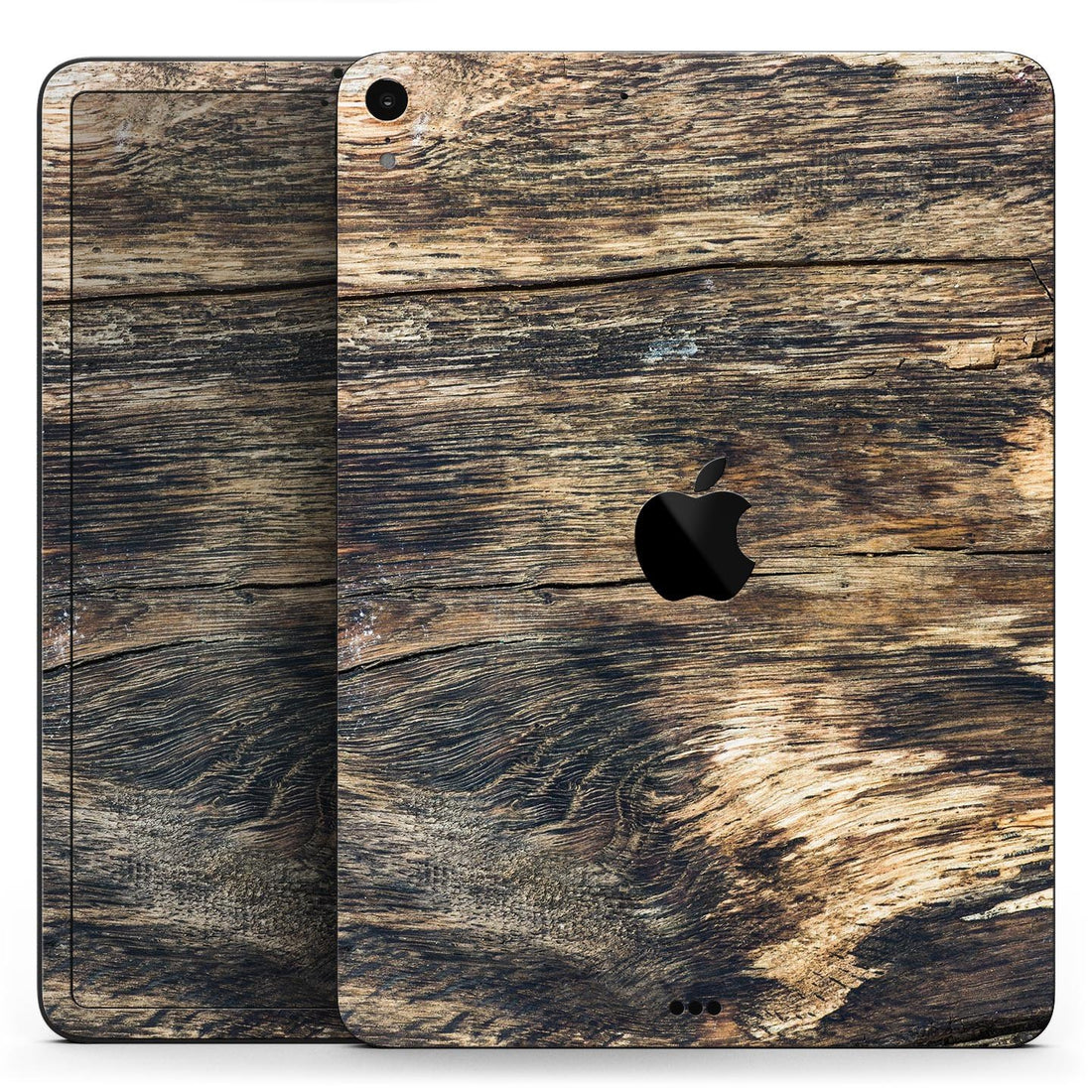 Raw Wood Planks V12 - Full Body Skin Decal for the Apple iPad Pro