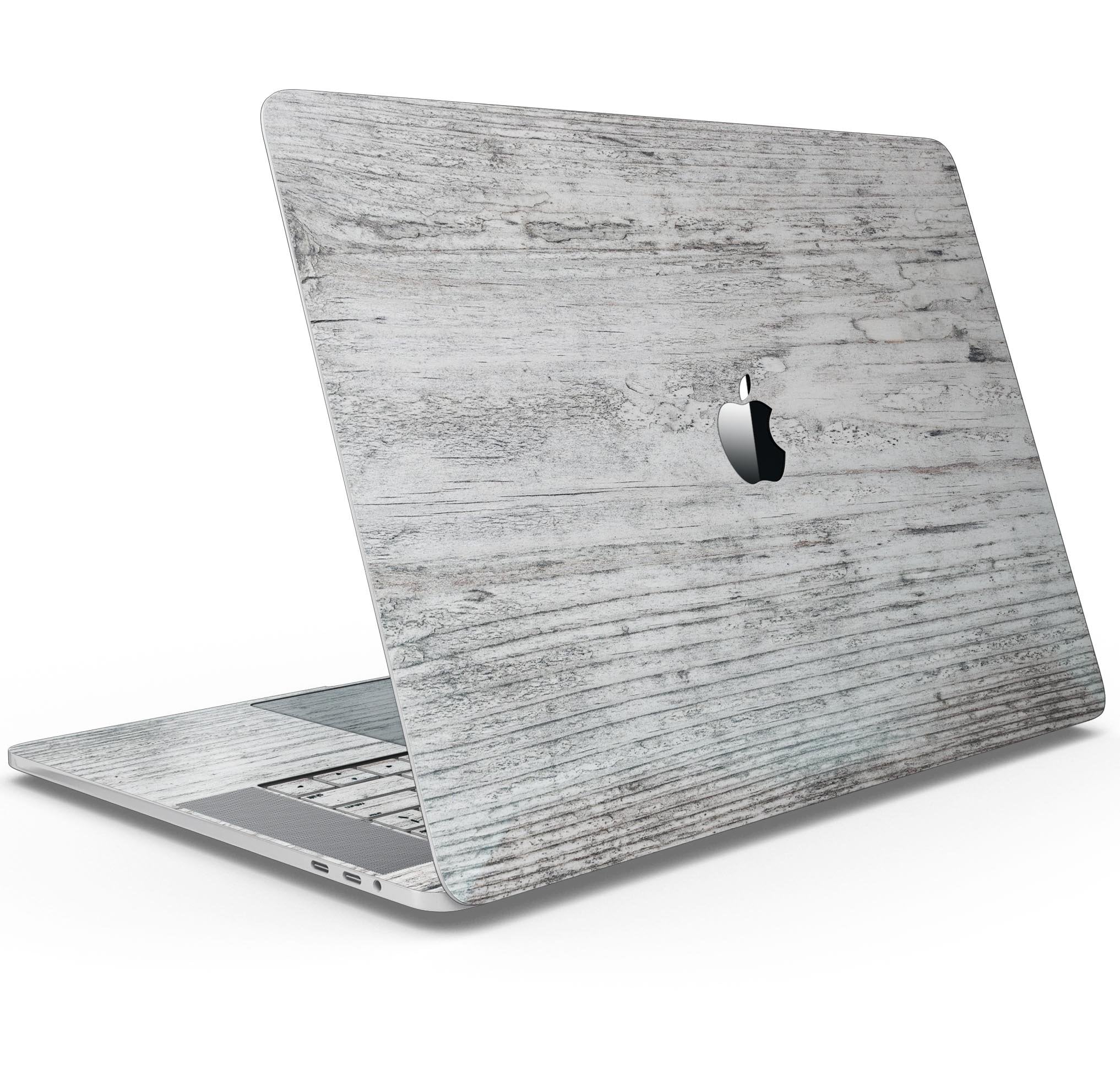 Rough White Wood - Skin Decal Wrap Kit Compatible with the Apple