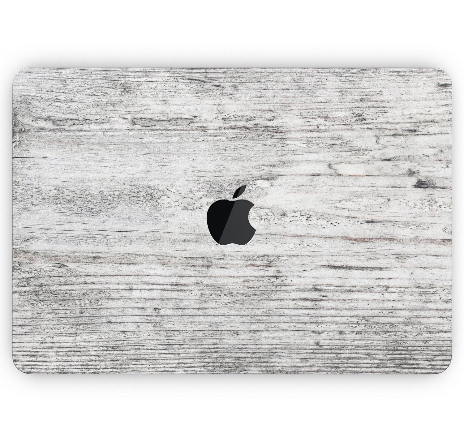 Rough White Wood - Skin Decal Wrap Kit Compatible with the Apple