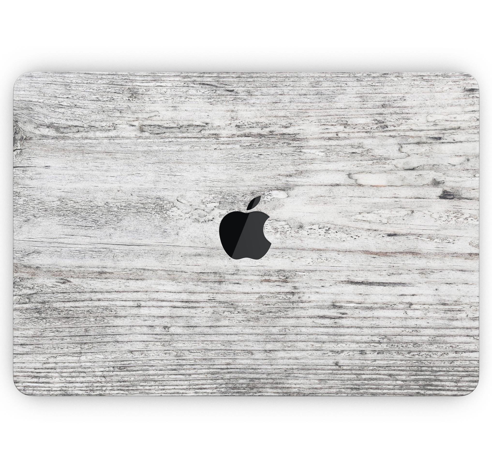 Rough White Wood - Skin Decal Wrap Kit Compatible with the Apple