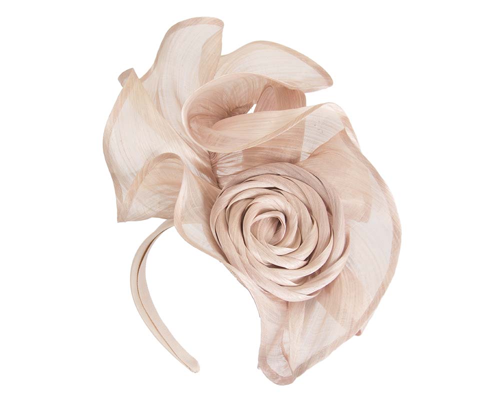 Twisted blush designers fascinator