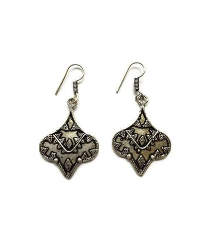 Silver Ethnic Earrings