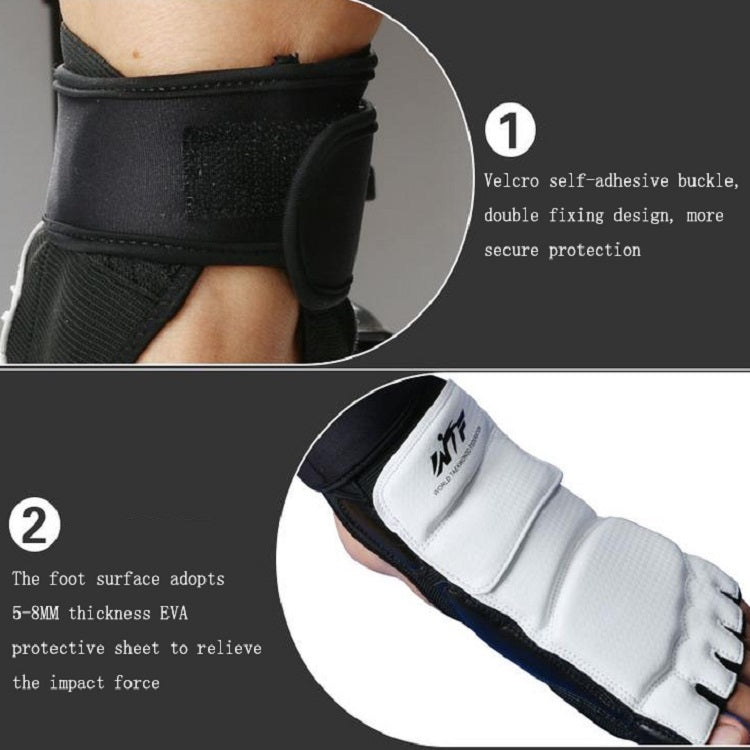 A Pair Taekwondo Boxing Half-toe Foot Guard, Specification: M Foot