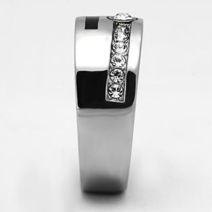 Men Stainless Steel Synthetic Crystal Rings TK1067