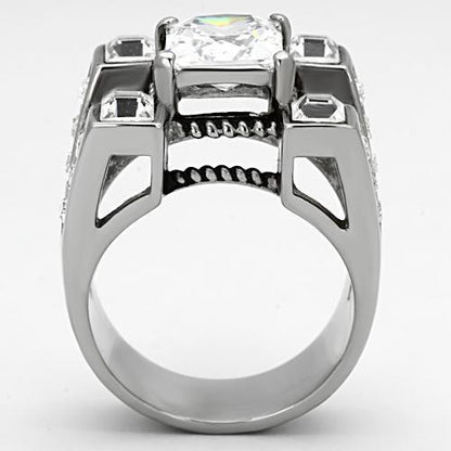 Men Stainless Steel Cubic Zirconia Rings TK1072